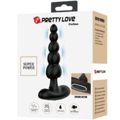Comprar PRETTY LOVE - CORBAN VIBRADOR ANAL 10 VIBRACIONES NEGRO al mejor precio - Envíos Discretos
