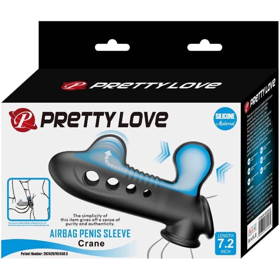 PRETTY LOVE - CRANE FUNDA PARA PENE CON AIRBAG NEGRO - piKanteo | Despierta tu lado más piKante Comprar PRETTY LOVE - CRANE FUNDA PARA PENE CON AIRBAG NEGRO al mejor precio - Envíos Discretos
