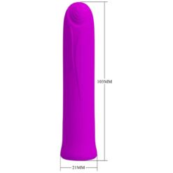 Comprar PRETTY LOVE - CURTIS MINI VIBRADOR SUPER POWER 12 VIBRACIONES SILICONA VIOLETA al mejor precio - Envíos Discretos
