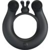 Comprar PRETTY LOVE - DAHLIA ANILLO VIBRADOR + ESTIMULADOR DE CLÍTOIS 12 VIBRACIONES NEGRO al mejor precio - Envíos Discretos