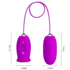 Comprar PRETTY LOVE - DAISY HUEVO DUAL VIBRADOR RECARGABLE MORADO al mejor precio - Envíos Discretos