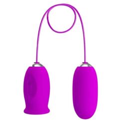 Comprar PRETTY LOVE - DAISY HUEVO DUAL VIBRADOR RECARGABLE MORADO al mejor precio - Envíos Discretos