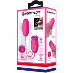 Comprar PRETTY LOVE - DAISY HUEVO VIBRADOR + LENGUA ESTIMULADORA DE CLÍTORIS ROSA al mejor precio - Envíos Discretos