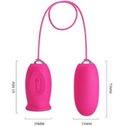 Comprar PRETTY LOVE - DAISY HUEVO VIBRADOR + LENGUA ESTIMULADORA DE CLÍTORIS ROSA al mejor precio - Envíos Discretos