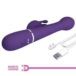 Comprar PRETTY LOVE - DEJON VIBRADOR RABBIT 3 EN 1 MULTIFUNCIÓN MORADO al mejor precio - Envíos Discretos