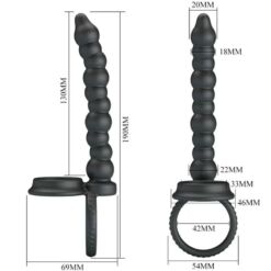 Comprar PRETTY LOVE - DILLION ANILLO PENE PARA DONLE PENETACIàN NEGRO al mejor precio - Envíos Discretos