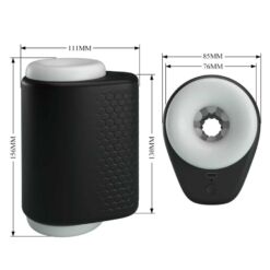 Comprar PRETTY LOVE - DJ GIRL MASTURBADOR MASCULINO CON VIBRACIÓN 5 CONFIGURACIONES NEGRO al mejor precio - Envíos Discretos