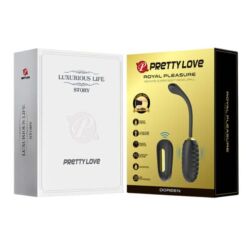 Comprar PRETTY LOVE - DOREEN HUEVO VIBRADOR DE LUJO RECARGABLE NEGRO CONTROL REMOTO al mejor precio - Envíos Discretos
