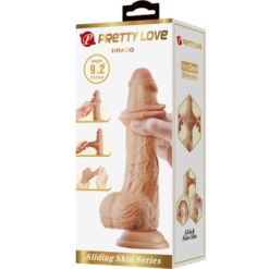 Comprar PRETTY LOVE - DRACO DILDO REALÍSTICO 23 CM NATURAL al mejor precio - Envíos Discretos