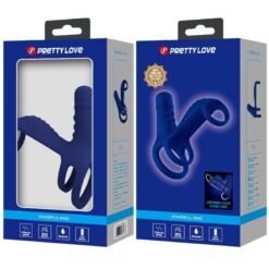 Comprar PRETTY LOVE - ELISH ANILLO VIBRADOR CON EXTENSIÓN AZUL al mejor precio - Envíos Discretos