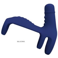 Comprar PRETTY LOVE - ELISH ANILLO VIBRADOR CON EXTENSIÓN AZUL al mejor precio - Envíos Discretos