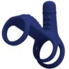 Comprar PRETTY LOVE - ELISH ANILLO VIBRADOR CON EXTENSIÓN AZUL al mejor precio - Envíos Discretos