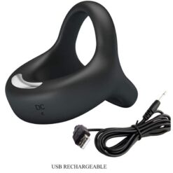 Comprar PRETTY LOVE - ELLIOTT ANILLO VIBRADOR NEGRO al mejor precio - Envíos Discretos