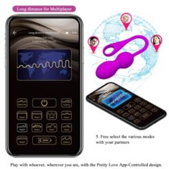 Comprar PRETTY LOVE - ELVIRA BOLAS VIBRADORAS RECARGABLE MORADO al mejor precio - Envíos Discretos