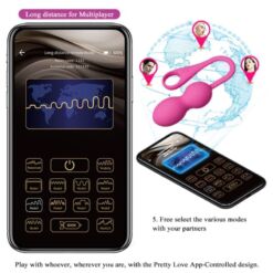 Comprar PRETTY LOVE - ELVIRA BOLAS VIBRADORAS RECARGABLE ROSA al mejor precio - Envíos Discretos
