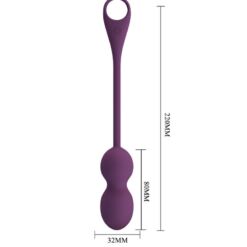 Comprar PRETTY LOVE - ELVIRA KEGEL BALLS APP CONTROL REMOTO MORADO al mejor precio - Envíos Discretos