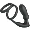 Comprar PRETTY LOVE - EMONI ANILLO PENE + PLUG ANAL 12 VIBRACIONES NEGRO al mejor precio - Envíos Discretos