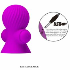 Comprar PRETTY LOVE - ESTIMULADORES PEZONES 12 MODOS VIBRACIÓN LILA al mejor precio - Envíos Discretos