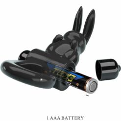 Comprar PRETTY LOVE - EXCITING RING ANILLO VIBRADOR RABBIT 10 VIBRACIONES NEGRO al mejor precio - Envíos Discretos