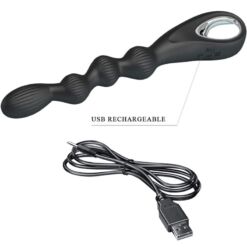 Comprar PRETTY LOVE - FEDERER VIBRADOR ANAL 12 VIBRACIONES NEGRO al mejor precio - Envíos Discretos