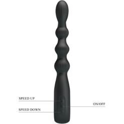 Comprar PRETTY LOVE - FEDERER VIBRADOR ANAL 12 VIBRACIONES NEGRO al mejor precio - Envíos Discretos