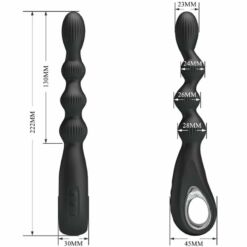 Comprar PRETTY LOVE - FEDERER VIBRADOR ANAL 12 VIBRACIONES NEGRO al mejor precio - Envíos Discretos