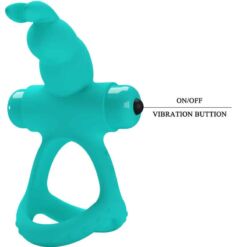 Comprar PRETTY LOVE - FIGGY ANILLO VIBRADOR RABBIT VERDE al mejor precio - Envíos Discretos
