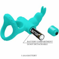 Comprar PRETTY LOVE - FIGGY ANILLO VIBRADOR RABBIT VERDE al mejor precio - Envíos Discretos