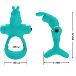 Comprar PRETTY LOVE - FIGGY ANILLO VIBRADOR RABBIT VERDE al mejor precio - Envíos Discretos