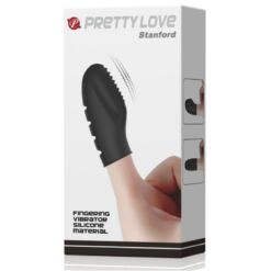 Comprar PRETTY LOVE - FLIRTATION DEDAL CON VIBRACIÓN STANFORD NEGRO al mejor precio - Envíos Discretos