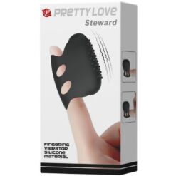 Comprar PRETTY LOVE - FLIRTATION DEDAL CON VIBRACIÓN STEWARD NEGRO al mejor precio - Envíos Discretos