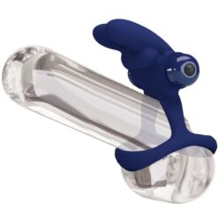 Comprar PRETTY LOVE - FRANCISCO DOBLE ANILLO VIBRADOR RABBIT AZUL al mejor precio - Envíos Discretos