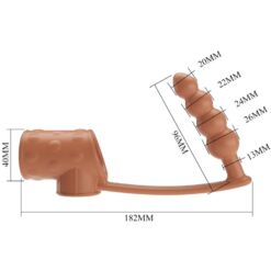 Comprar PRETTY LOVE - FUNDA PARA PENE CON PLUG ANAL NATURAL al mejor precio - Envíos Discretos