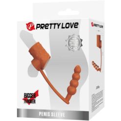Comprar PRETTY LOVE - FUNDA PARA PENE CON PLUG ANAL NATURAL al mejor precio - Envíos Discretos