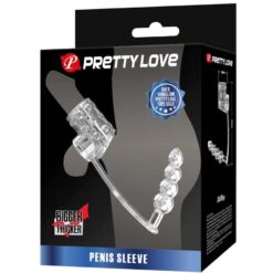 Comprar PRETTY LOVE - FUNDA PARA PENE CON PLUG ANAL TRANSPARENTE al mejor precio - Envíos Discretos