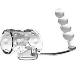 Comprar PRETTY LOVE - FUNDA PARA PENE CON PLUG ANAL TRANSPARENTE al mejor precio - Envíos Discretos