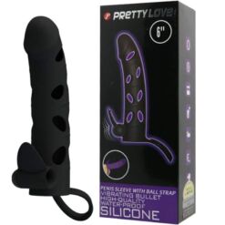 Comprar PRETTY LOVE - FUNDA SILICONA CON VIBRACIÓN 15.2 CM al mejor precio - Envíos Discretos