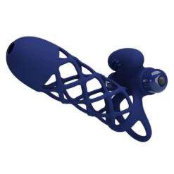 Comprar PRETTY LOVE - GIANN ANILLO VIBRADOR CON FUNDA DE SILICONA AZUL al mejor precio - Envíos Discretos