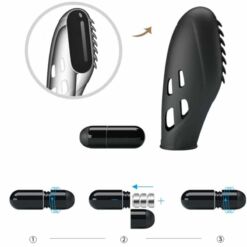 Comprar PRETTY LOVE - GILO VIBRADOR DE DEDO SILICONA NEGRO al mejor precio - Envíos Discretos
