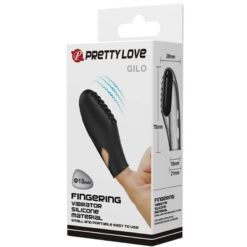 Comprar PRETTY LOVE - GILO VIBRADOR DE DEDO SILICONA NEGRO al mejor precio - Envíos Discretos