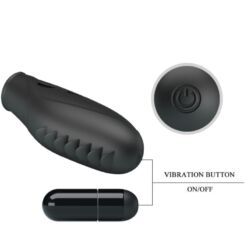 Comprar PRETTY LOVE - GILO VIBRADOR DE DEDO SILICONA NEGRO al mejor precio - Envíos Discretos