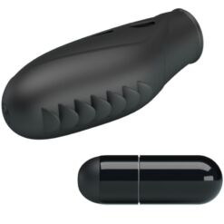 Comprar PRETTY LOVE - GILO VIBRADOR DE DEDO SILICONA NEGRO al mejor precio - Envíos Discretos