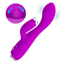 Comprar PRETTY LOVE - GLORIA VIBRADOR CONEJO RECARGABLE-IMPERMEABLE MORADO al mejor precio - Envíos Discretos