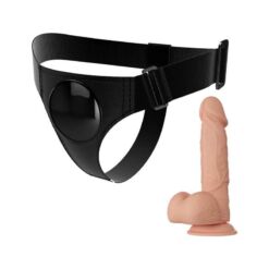 Comprar PRETTY LOVE - HARNESS BRIEFS ARNÉS UNIVERSAL CON DILDO JERRY 21.8 CM NATURAL al mejor precio - Envíos Discretos