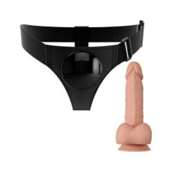 Comprar PRETTY LOVE - HARNESS BRIEFS ARNÉS UNIVERSAL CON DILDO JERRY 21.8 CM NATURAL al mejor precio - Envíos Discretos
