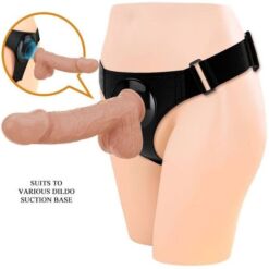 Comprar PRETTY LOVE - HARNESS BRIEFS ARNÉS UNIVERSAL CON DILDO JERRY 21.8 CM NATURAL al mejor precio - Envíos Discretos