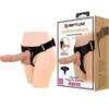 Comprar PRETTY LOVE - HARNESS BRIEFS ARNÉS UNIVERSAL CON DILDO JERRY 21.8 CM NATURAL al mejor precio - Envíos Discretos