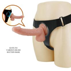 Comprar PRETTY LOVE - HARNESS BRIEFS ARNÉS UNIVERSAL CON DILDO KEVIN 19 CM NATURAL al mejor precio - Envíos Discretos
