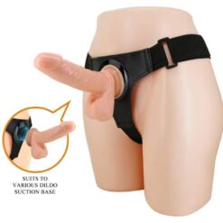 Comprar PRETTY LOVE - HARNESS BRIEFS ARNÉS UNIVERSAL CON DILDO TOM 20 CM NATURAL al mejor precio - Envíos Discretos