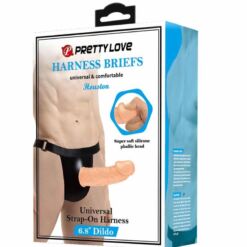 Comprar PRETTY LOVE - HARNNES BRIEFS CON DIDLO INCLUIDO al mejor precio - Envíos Discretos
